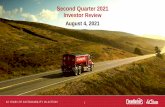 Second Quarter 2021 Investor Review August 4, 2021