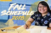 Version August 23rd, 2018 Fall Schedule