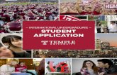 International Undergraduate Admissions Application 2017–2018