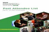 Past Attendee List - Strategy Institute