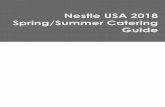 Nestle USA 2018 Spring/Summer Catering Guide