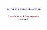 MIT 6.875 & Berkeley CS276