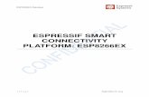 ESPRESSIF SMART CONNECTIVITY PLATFORM: ESP8266EX