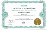 BIO-RAD Certificate of Achievement EQAS External Quality ...