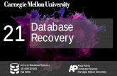 21 Database Recovery - Carnegie Mellon University