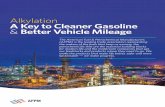 Alkylation A Key to Cleaner Gasoline Better Vehicle Mileage