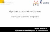 Algorithmic accountability and fairness A computer ...