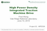 High Power Density Integrated Traction Machine Drive