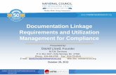 Documentation Linkage Requirements and Utilization ...