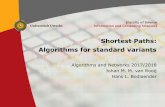 Shortest Paths: Algorithms for standard variants