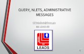 QUERY, NLETS, ADMINISTRATIVE MESSAGES