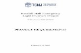 Kendall Hall Emergency Light Inverters Project