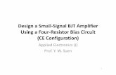 Design a Small-Signal BJT Amplifier Using a Four-Resistor