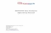 GEM5000 Gas Analyser Operating Manual