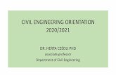 CIVIL ENGINEERING ORIENTATION 2020/2021