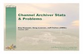 Channel Archiver Stats & Problems