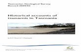 Historical accounts of tsunamis in Tasmania