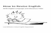 How to Revise English - Lord Williams's School