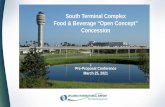 South Terminal Complex Food & Beverage “Open Concept ...