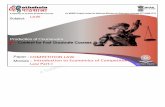 COMPETITION LAW Introduction to Economics of Competition ...
