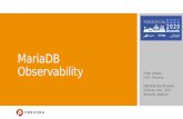 MariaDB Observability