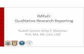 IMRaD in Qualitative Reporting (no pass)