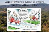 Gas Powered Leaf Blowers in Los Altos Hills