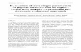 Evaluation of osteologic parameters of jugular foramen and ...