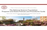 The National Science Foundation Proposal and Award ...