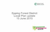 Epping Forest District Local Plan update 15 June 2015