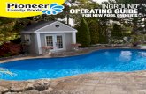 INGROUND OPERATING GUIDE - Pioneer Family Pools