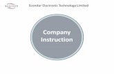 Company Instruction - Blume Elektronik