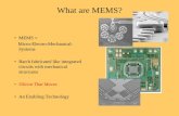 What are MEMS? - UFRGS