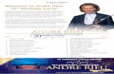 Welcome to André Rieu 70th Birthday party!