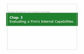 Chap. 3 Evaluating a Firm’s Internal Capabilities