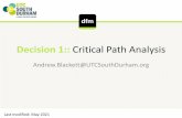 Decision 1:: Critical Path Analysis