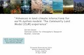 Advances in land-climate interactions for earth system ...
