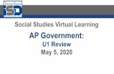 Social Studies Virtual Learning AP Government: U1 Review ...