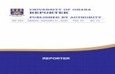 UNIVERSITY OF GHANA REPORTER