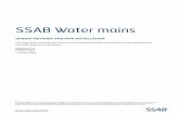 SSAB Water Mains - Joining Methods and Pipe Installation