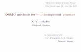 DSMC methods for multicomponent plasmas