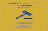 JUDICIAL CLERKSHIP HANDBOOK 2021-2022
