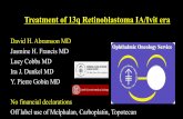 Treatment of 13q Retinoblastoma IA/Ivit era
