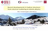 Recent&developmentsin& hadron&structure: from&electron ...