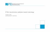 PTBPTBs's Synchrotron radiation based metrology