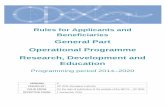General Part Operational Programme Research, Development ...