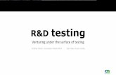 R&D testing