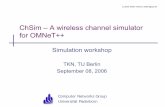 ChSim – A wireless channel simulator for OMNeT++