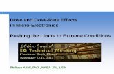Dose and Dose-Rate Effects in Micro-Electronics Pushing ...
