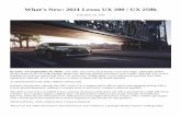 What’s New: 2021 Lexus UX 200 / UX 250h